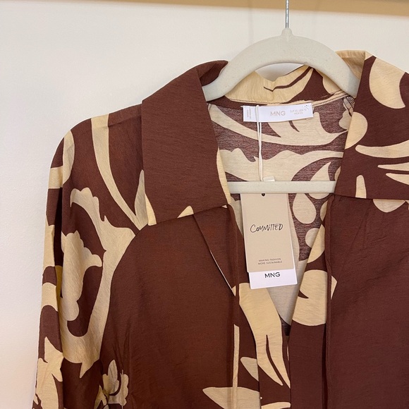 Mango Flowy Printed Top 10 - Picture 6 of 7